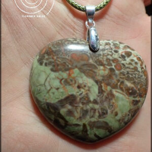 Coeur en jaspe rhyolite
